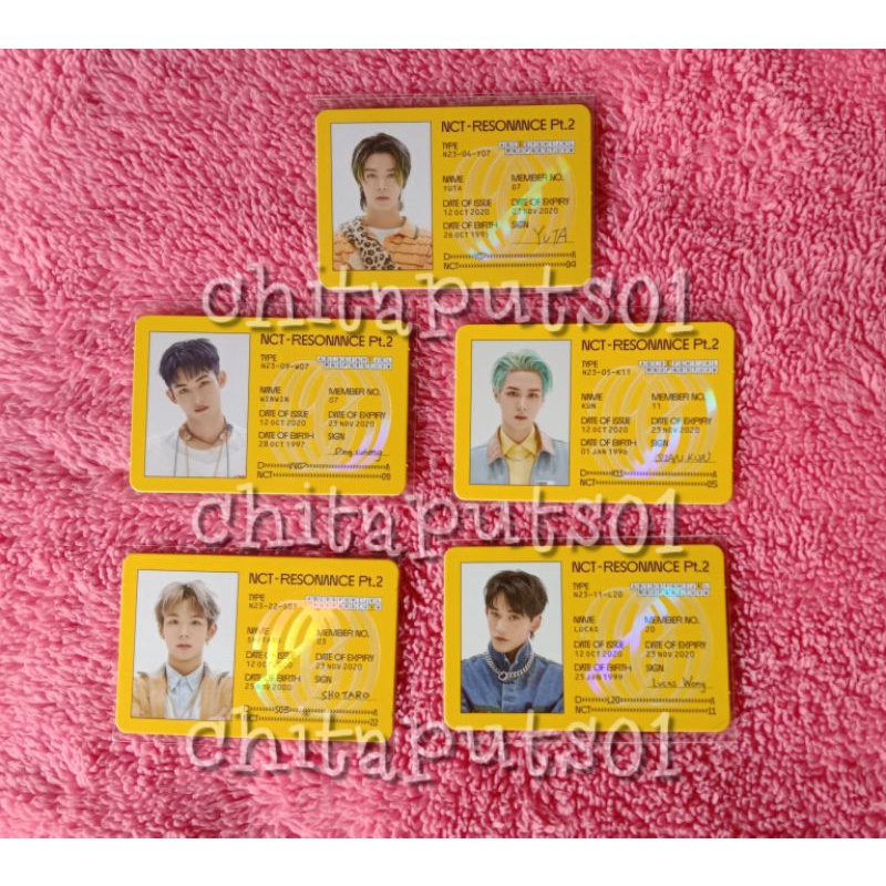 ID Card NCT Member Official