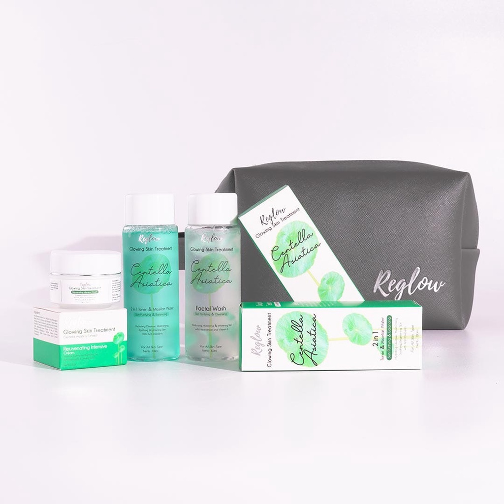 PAKET SKINCARE GLOWING REGLOW ORIGINAL BPOM-Paket+Bonus