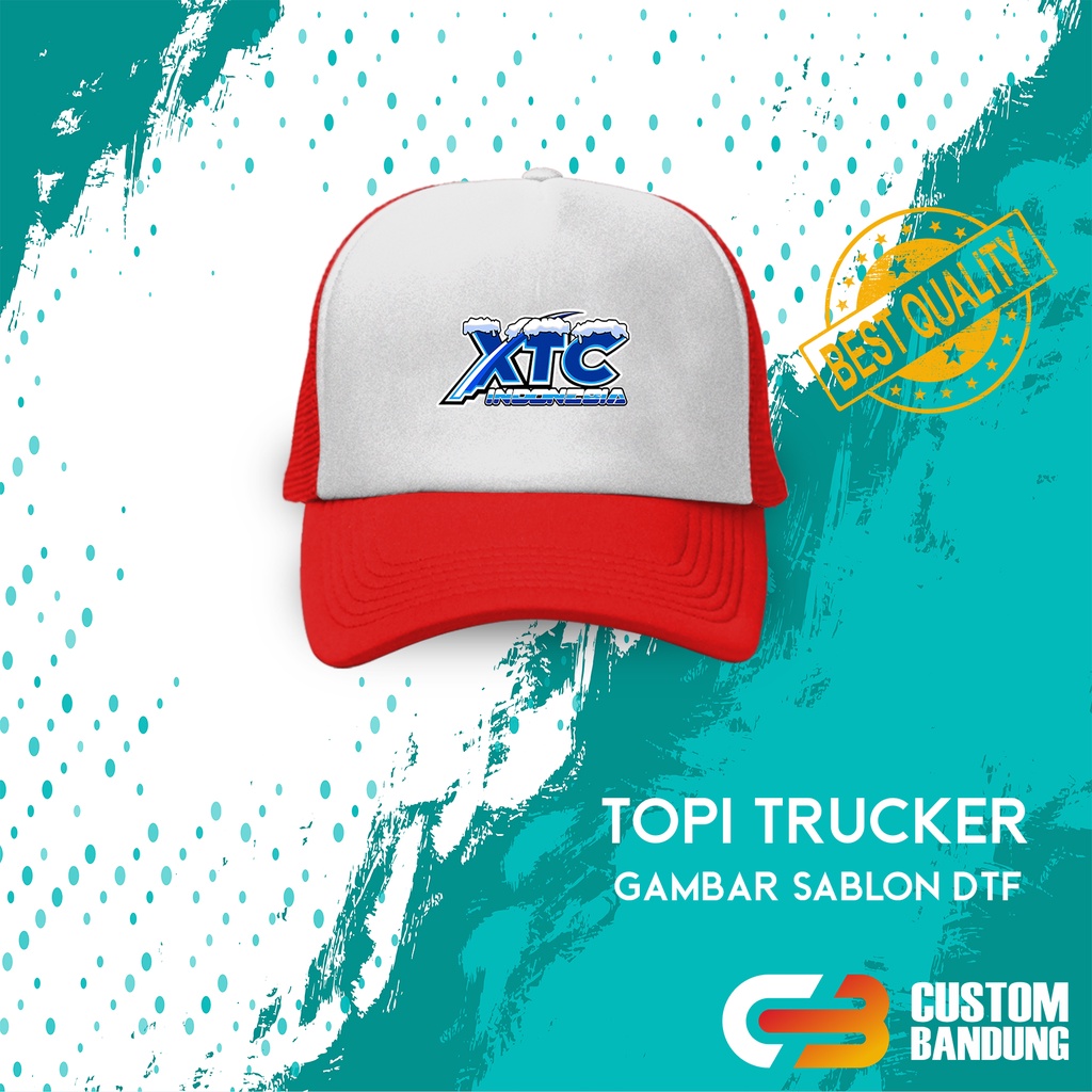 Topi Trucker XTC 3 Topi Jaring GBR Pria Wanita Bisa COD Original High Quality