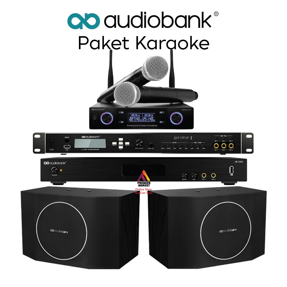 Paket Karaoke Audiobank AB 3000, Prime X, AKS 200, WMX-177