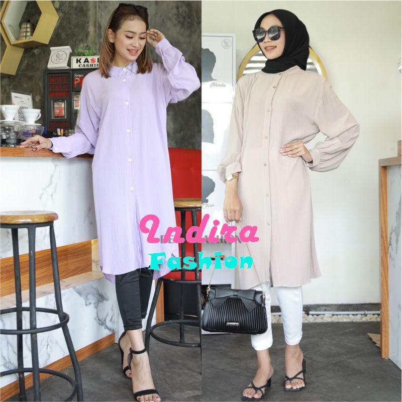 Aisha Kemeja Tunik Airflow Crinkle