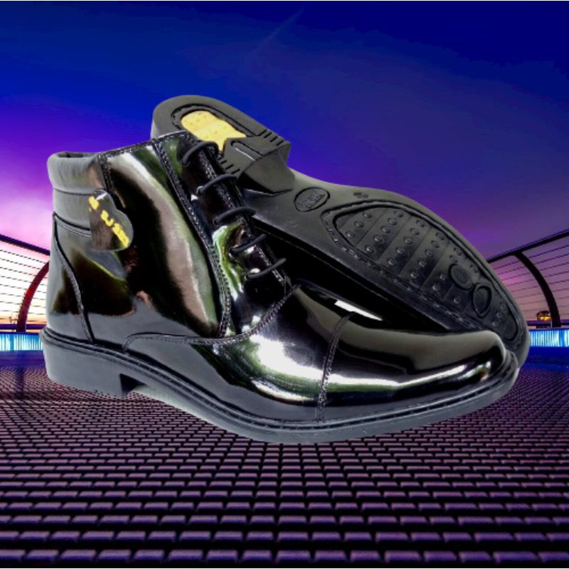 MANDIENS  Sepatu Bots  Kulit Asli PDH SJ253Lux Original Medali Export Quality