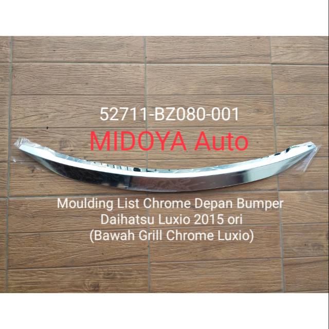 Moulding List Chrome Depan Bumper Daihatsu Luxio 2015 ori