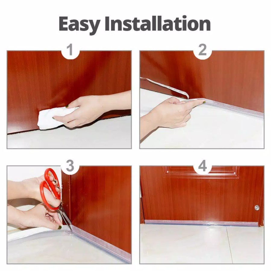 Door Seal Tape Protection Penutup Celah Pintu Soundproofing Waterproof