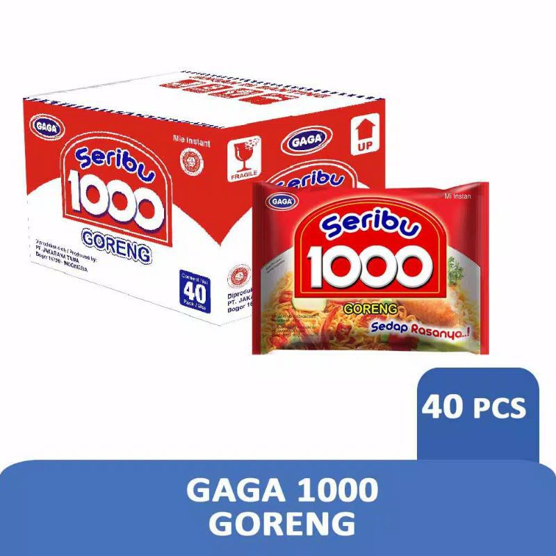 

Mie Gaga Goreng Mie Isi 40 Pcs ( 1 Dus )