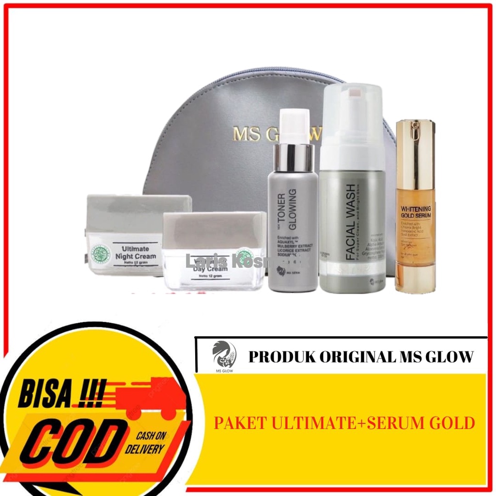 Ms Glow Ultimate dan Serum Gold Paket Ms Glow dan Serum Gold Ms Glow Flek Hitam Ms Glow Original