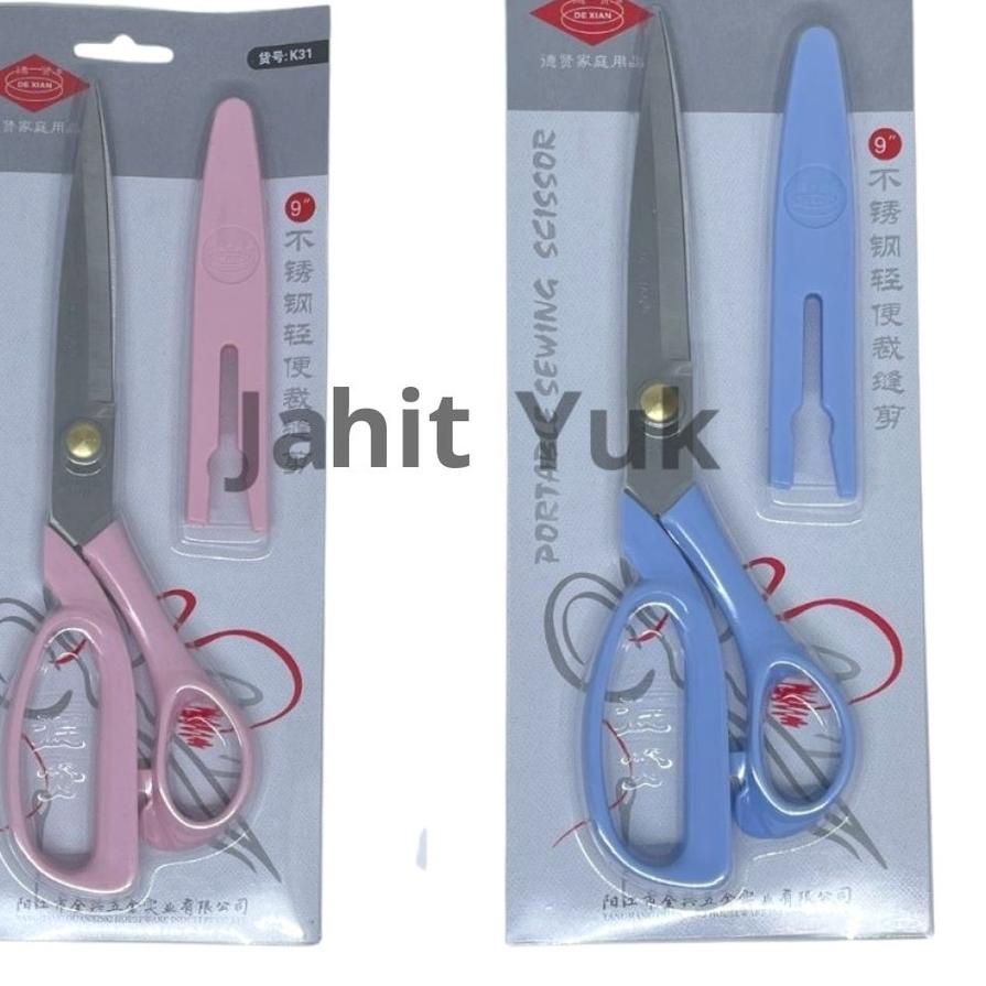 

Gunting Potong Kain / Gunting DE XIAN dengan tutup K30/8 dan K31/9" ✔