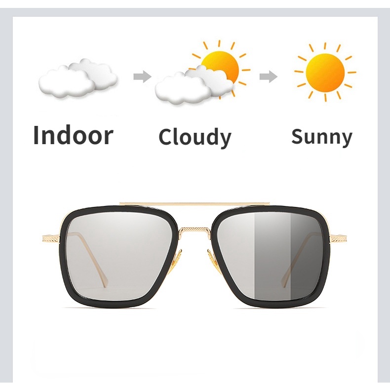 Kacamata Photochromic Anti Radiasi Anti Blue Ray Transition Untuk Pria Dan Wanita