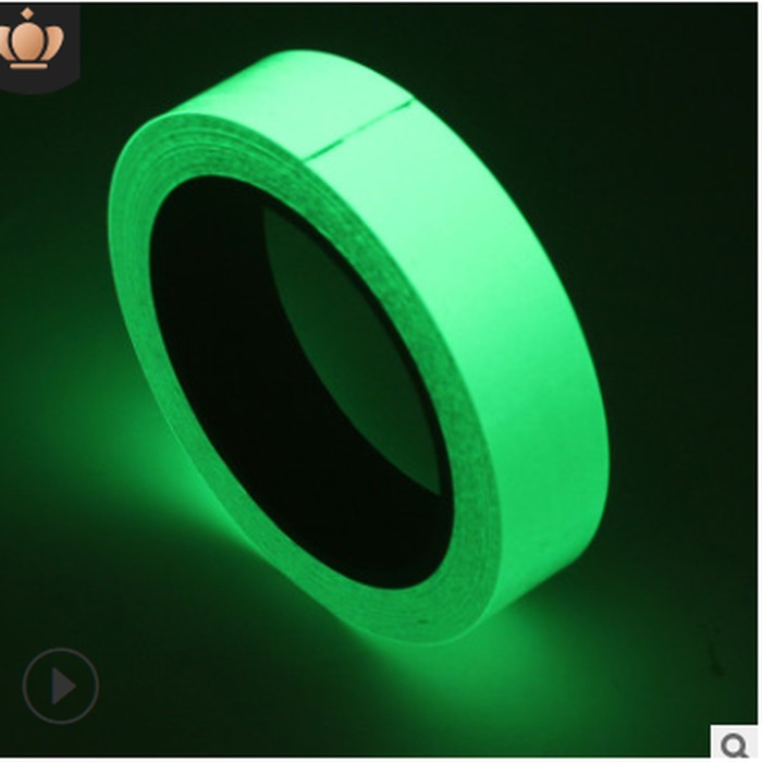 STIKER / GLOW IN THE DARK / PHOTOLUMINESCENCE 2 cm*3m Green light