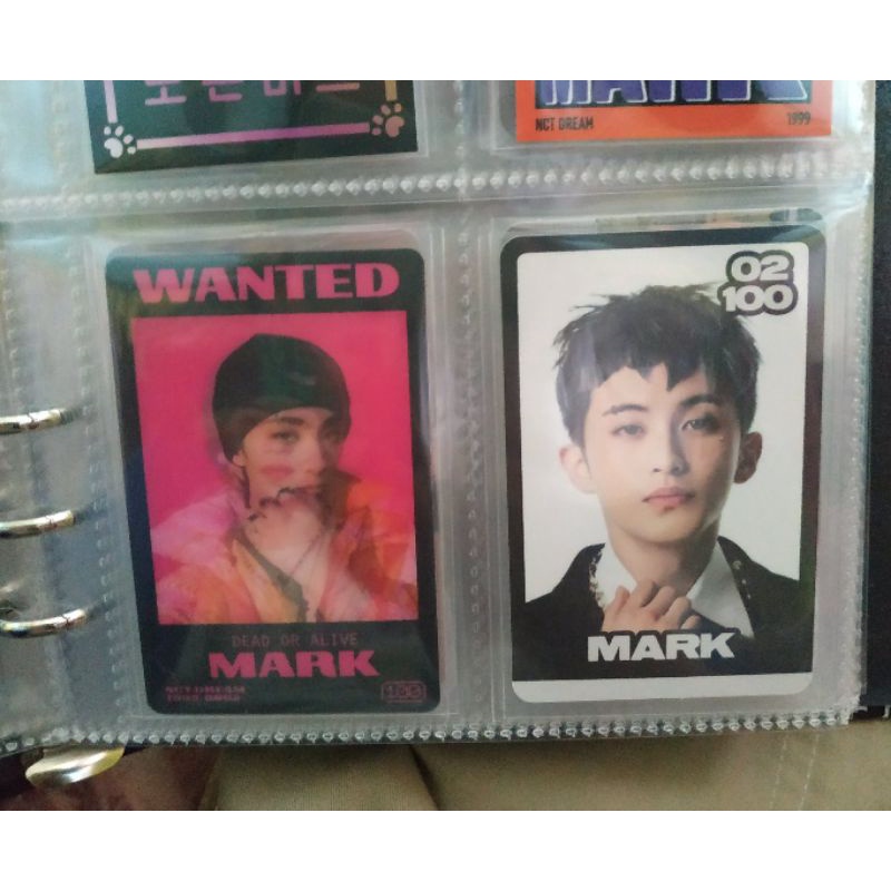 [OFFICIAL MERCH] lenticular mark glitch ver, mark konsep trading card tc b ver black lenti pc photoc