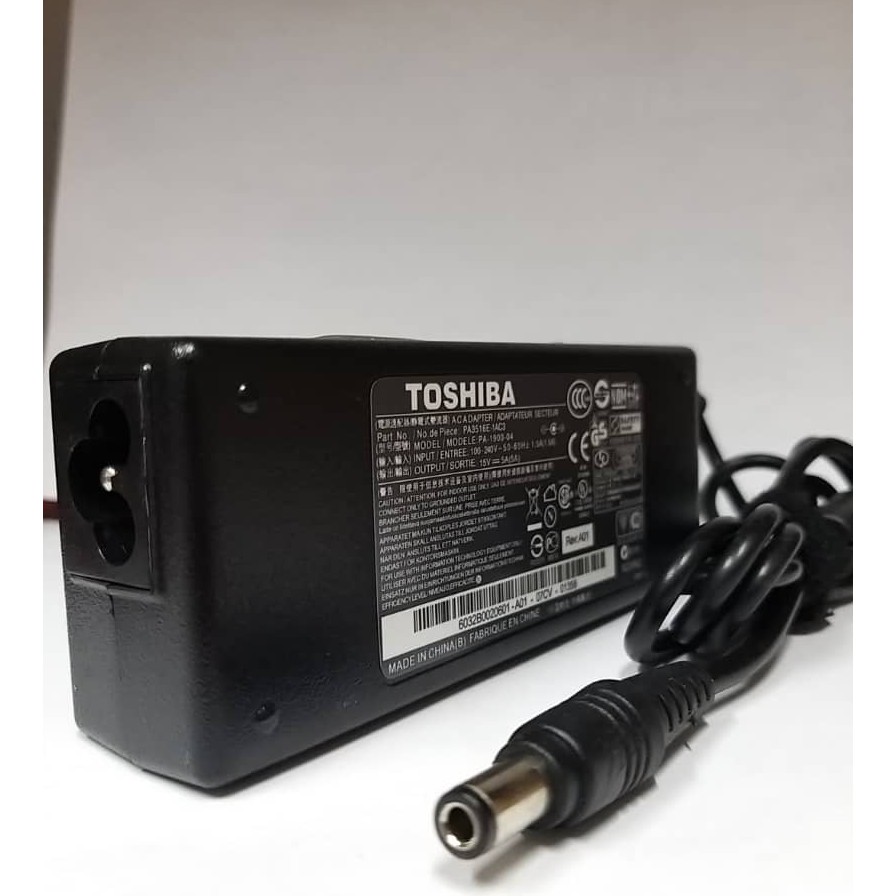 Adaptor Charger Laptop ORIGINAL Toshiba A100 A200 A300 M100 15V 5A 75W