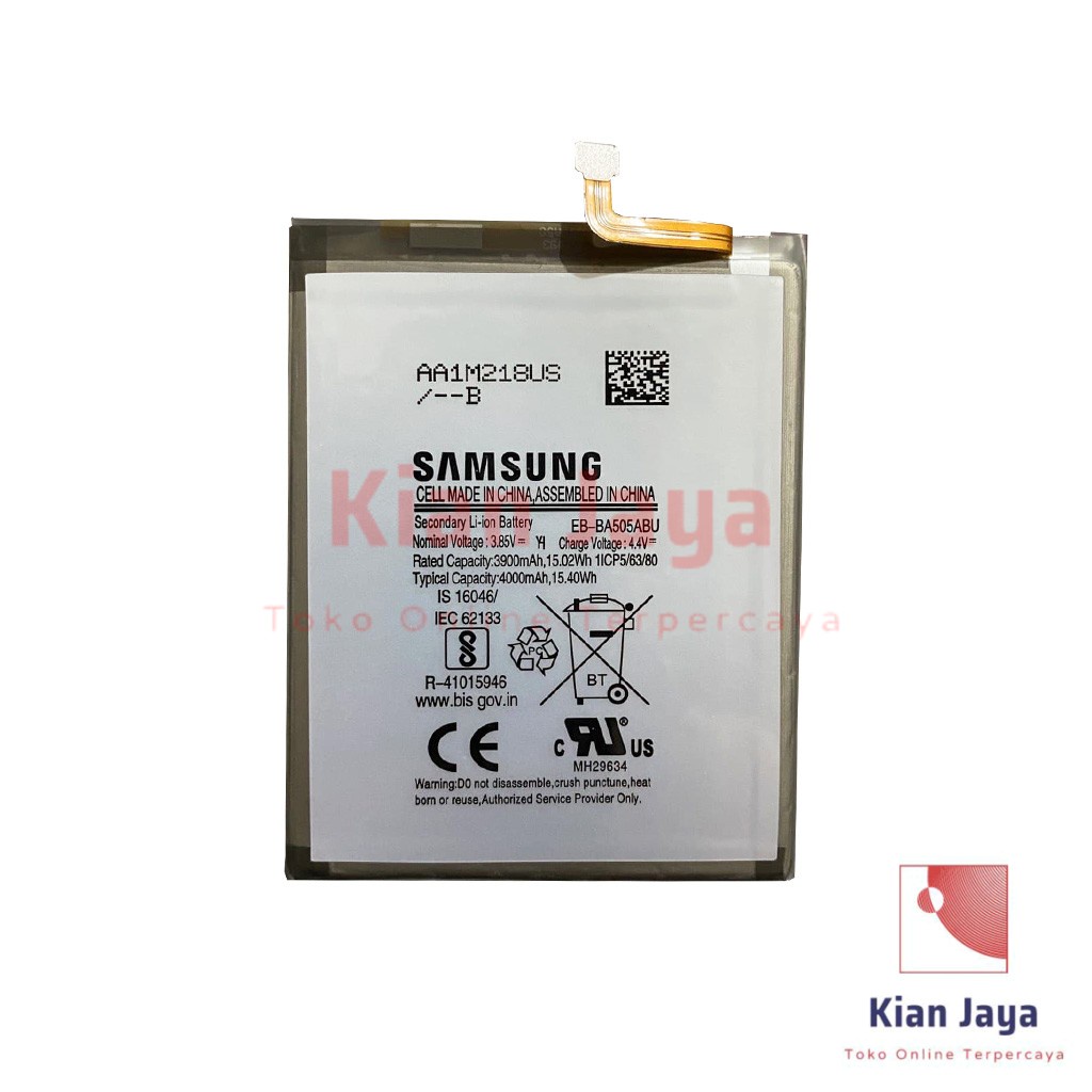 Baterai Samsung Galaxy A20 A20s A30 A30s A50 A50s A205F A207F A305F A307F A307FN A505F A507FN Original OEM Batre Batrai Battery Hp EB-BA505ABU Ori