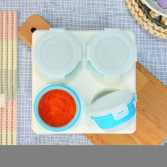 2angels silicone baby food storage cups