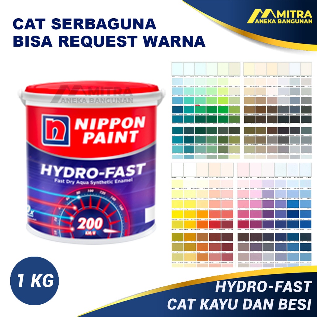 Jual Cat Kayu Dan Besi Waterbased Hydro Fast Nippon Paint Kg Bisa Request Warna Cat Enamel