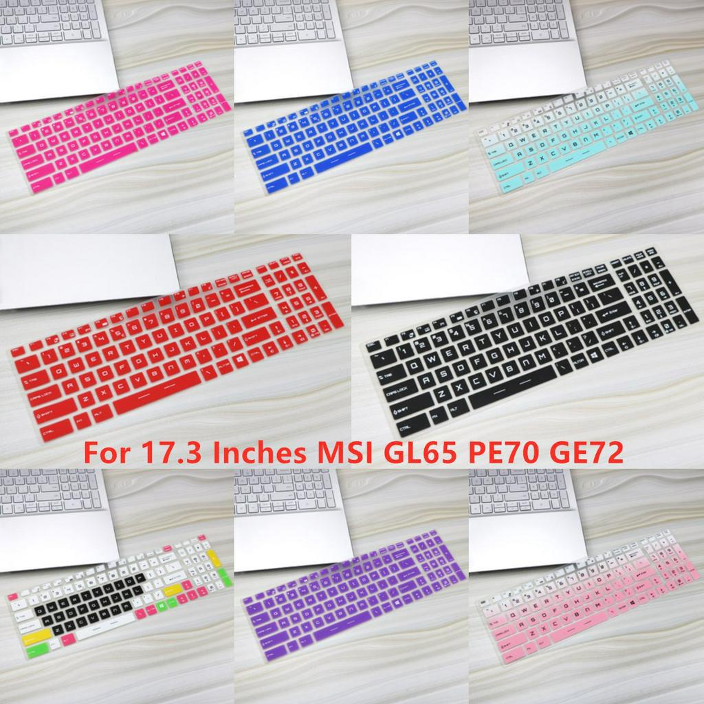 Cover Pelindung Keyboard Bahan Silikon Ultra Tipis Untuk Laptop Msi Gl65 Pe70 Ge72 17.3 Inch