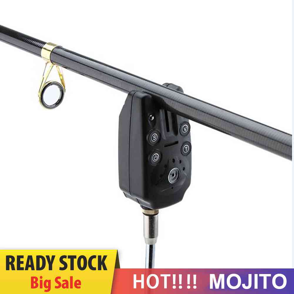 Alarm Joran Pancing 2 Lampu Led Anti Air Dengan Kontrol Volume