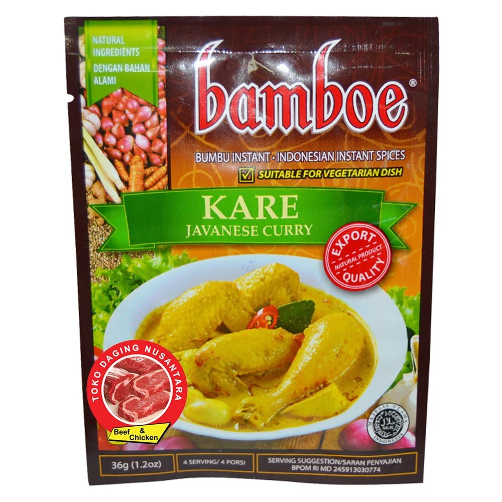 

Bamboe KARE Bumbu instant halal 35 Gram