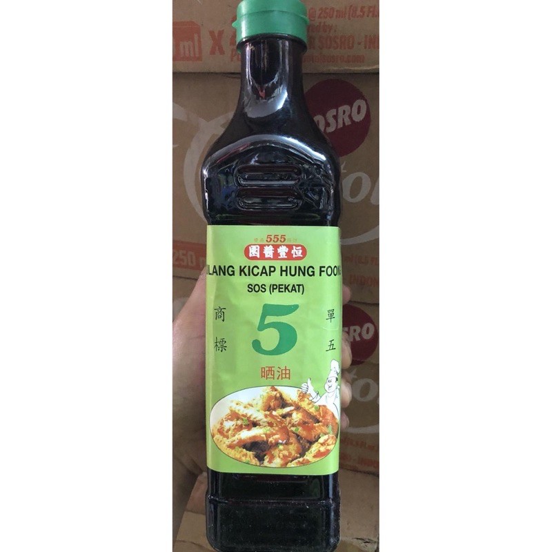 

Kilang Kicap Hung Foong 600ml / Kecap 555 / Kecap hitam