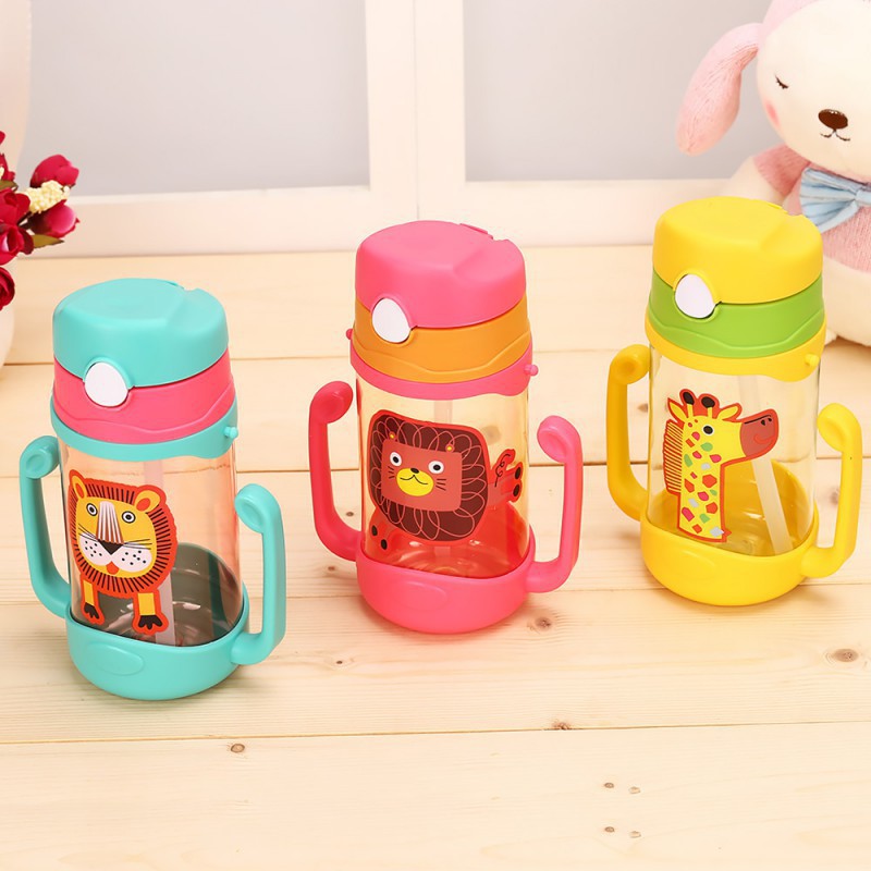 Botol Dot Bayi 400ml dengan Pegangan + Strap MYM0002