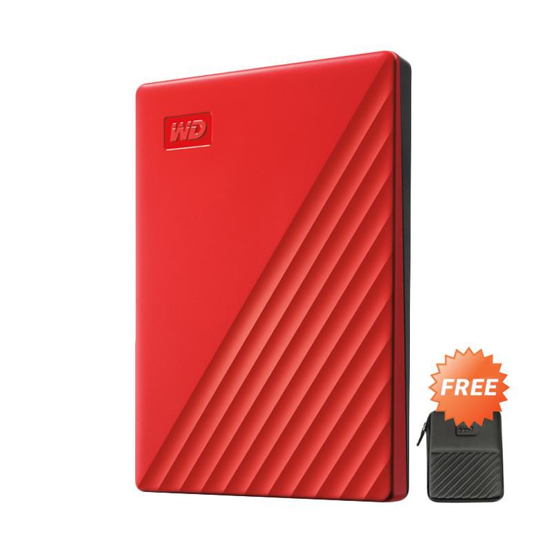 WD New My Passport 2TB Harddisk External 2.5&quot; USB 3.0 Resmi Free Soft Case