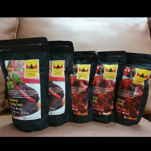 

Rendang sapi amai (minang) 250 gram