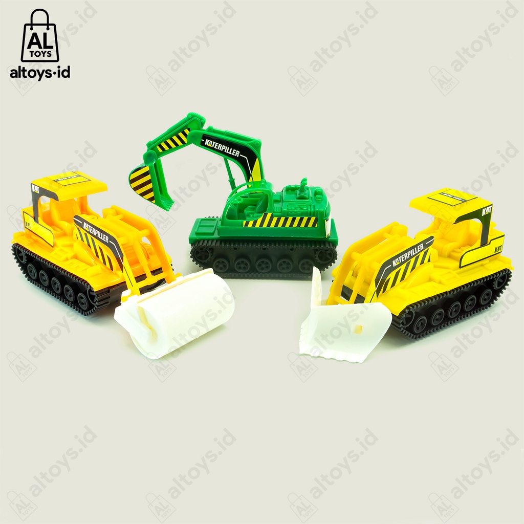 Mainan Mobil Konstruksi Super Builder isi 3pcs Beko / Loader / Slinder Truck SIM720