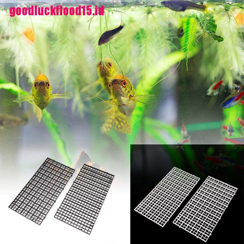 {LUCKID}2 pcs grid divider tray egg crate louvre aquarium fish tank bottom isolate