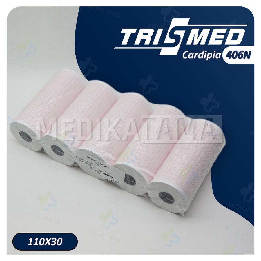 

Trismed Cardipia Thermal Rol Kertas Printer ECG / EKG 110x30 406N