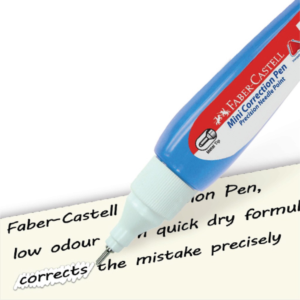 Faber-Castell Correction Pen Mini 5ml Bar Blue