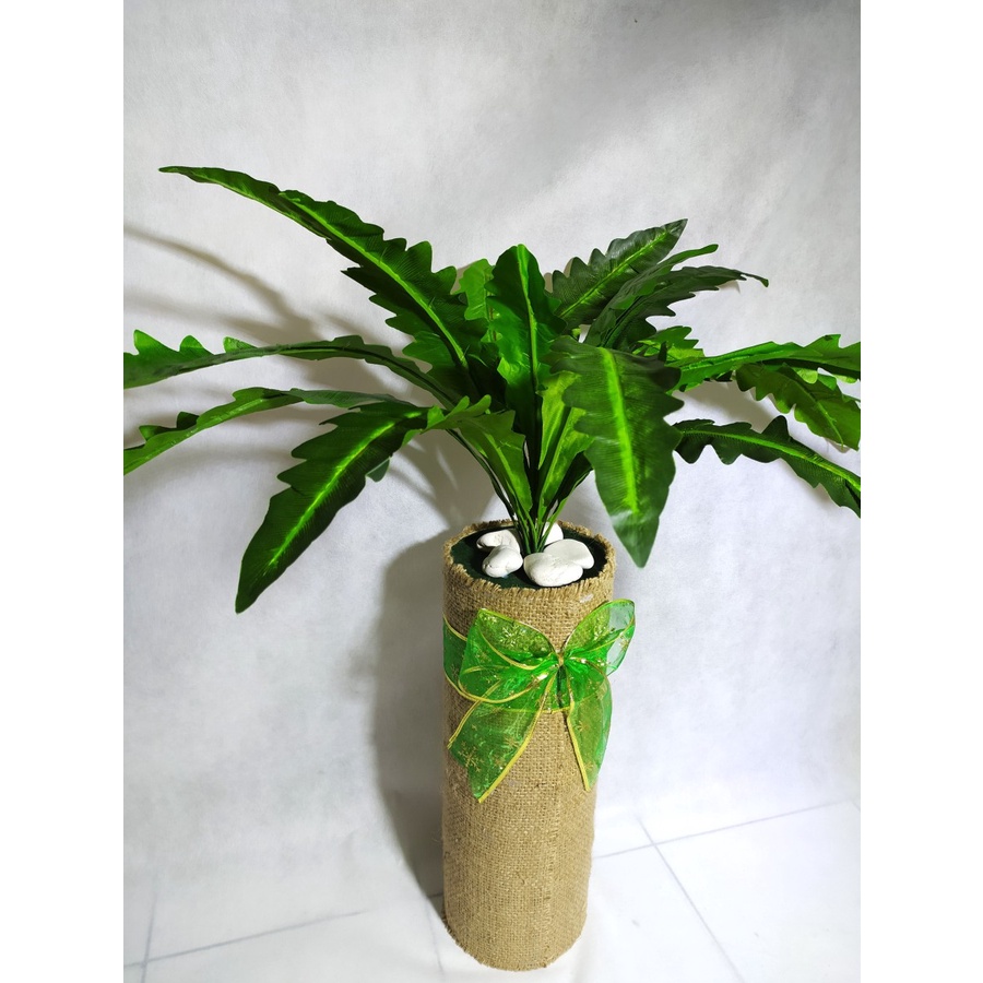 Pajangan Pakis SARANG BURUNG - Tanaman Imitasi Dekorasi Cantik