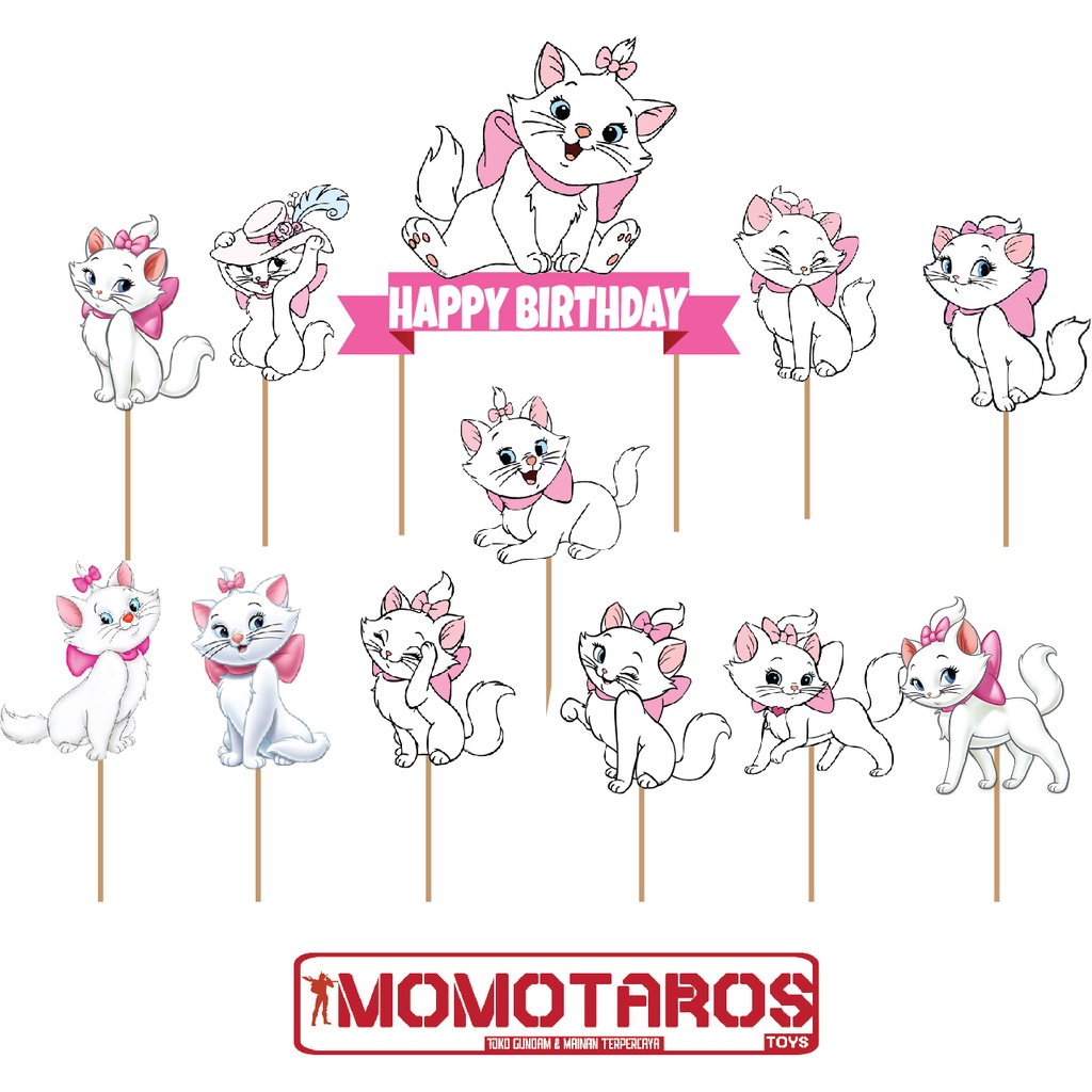 Topper cake cat marie set