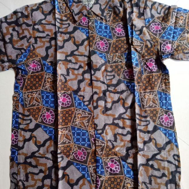 Size M L Xl Xxl  Bswart Batik Hrb026 Kenongo Hem Panjang Padi