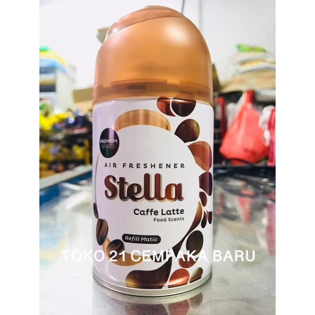 Stella Refill Matic Caffe Latte 1 Kaleng Pengharum Ruangan Kopi Coffee Kb2-171