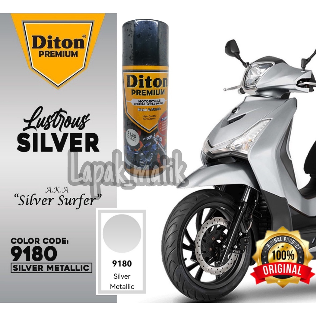 Pilok DITON PREMIUM SILVER METALIK METALLIC 9180 400ml