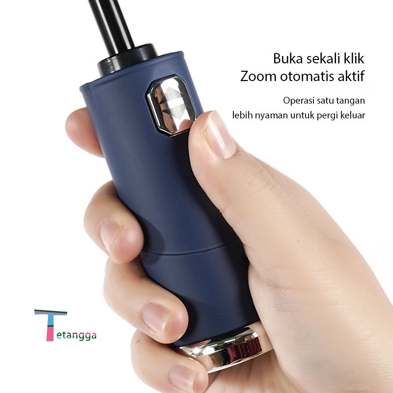 Payung LED Payung Lipat Bahan Pelindung Dari Sinar UV Matahari Dan Hujan Disertai Dengan Senter Tutup Anti UV