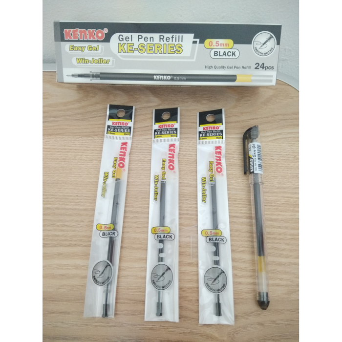 

Isi / Refill Pulpen Kenko Easy Gel / KE Series 0.5 mm (24pcs)