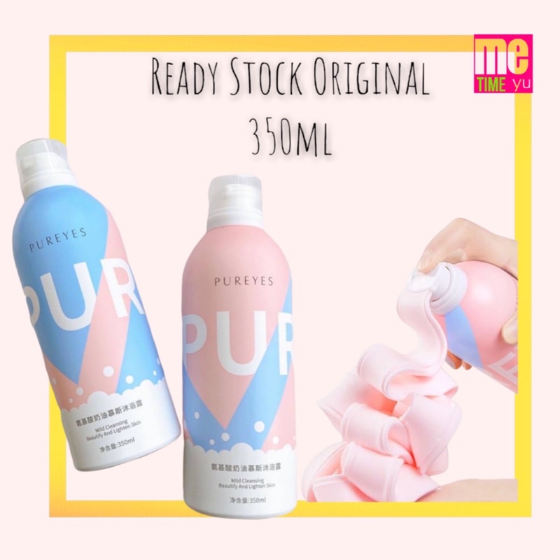 Original PUREYES Sabun Pemutih Kulit Badan 350ml / Pureyes mild Cleansing Whitening Foam / Sabun Pem
