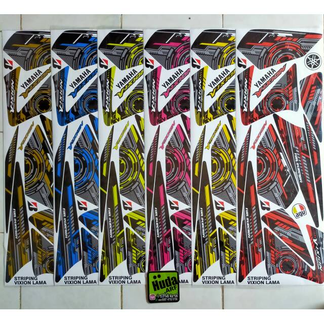 Striping lis stiker yamaha vixion old -design grafis