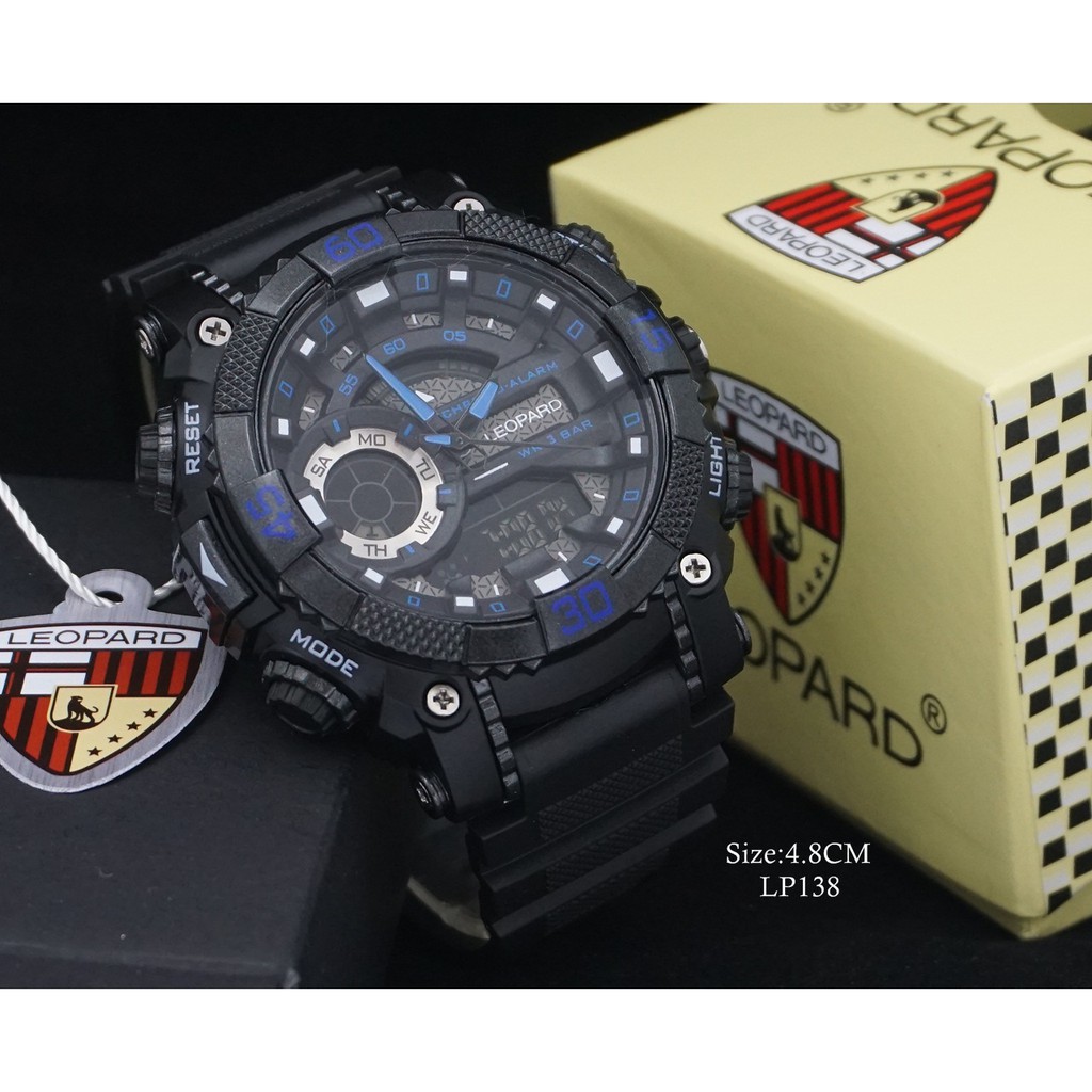 Jam tangan Pria Digital Leopard Original