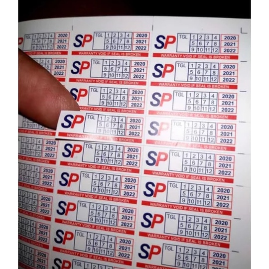 

[TANPA MINIMAL CETAK] STIKER SEGEL Ukuran A3+ Garansi Pecah Telur+Cut