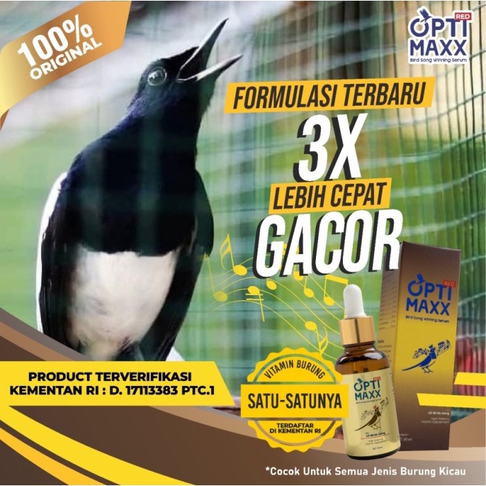 Vitamin Burung - Optimaxx Serum Vitamin Burung Khusus Untuk Suara Burung Lomba
