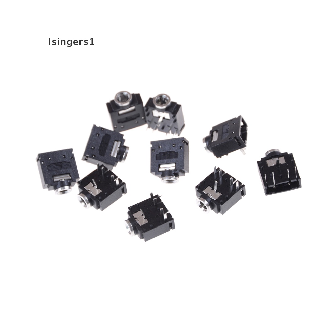 (lsingers1) 10pcs Jack Audio 3.5mm Female 5 Pin Untuk Headset / Interior PCB