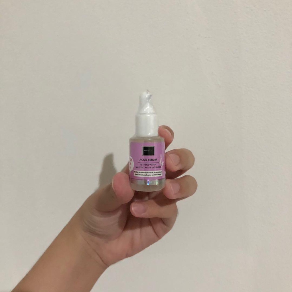 [ORI] Serum Mini Scarlett Acne Meredakan Jerawat Meradang Iritasi Kemerahan Meregenerasi Kulit I BPOM 15ml