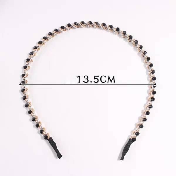 Bando Crystal Headband Dewasa Non-Slip Jepit Rambut Wanita Korea Fashion