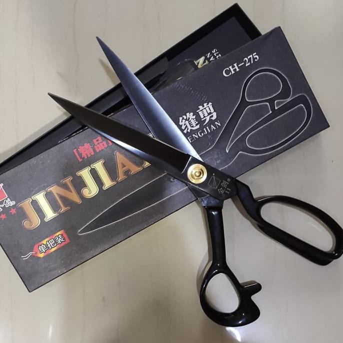 

Best Produk] Gunting Kain Ukuran 11" Merk Jinjian Hitam Ch-275 ** Tailor'S Scissors