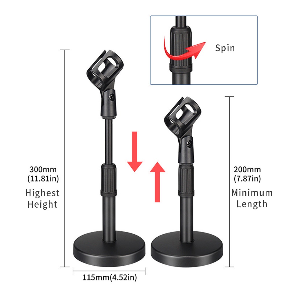 Stand Mikrofon Meja Tripod mic Meja Flexible Desktop Tripod Folding Mic Stand Adjustable Angle Disc Microphone Mount Holder Stand Bracket Microphone Clip Clamps Flexible Desktop Tripod Folding Mic Stand Adjustable Angle Disc Microphone Mount Holder Stand