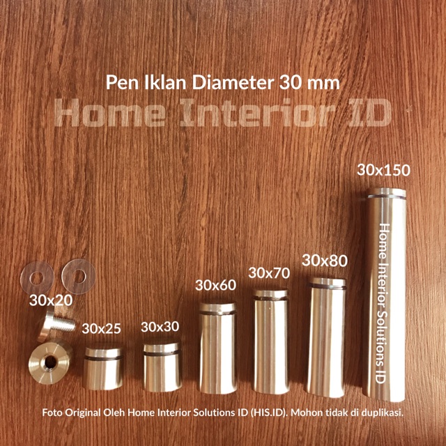 

Pen Iklan 30 x 25 mm Stainless Steel