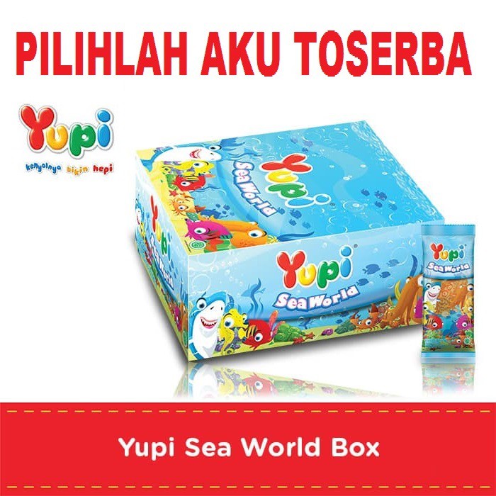 YUPI SEA WORLD BOX isi 24 PCS - ( HARGA PER BOX )