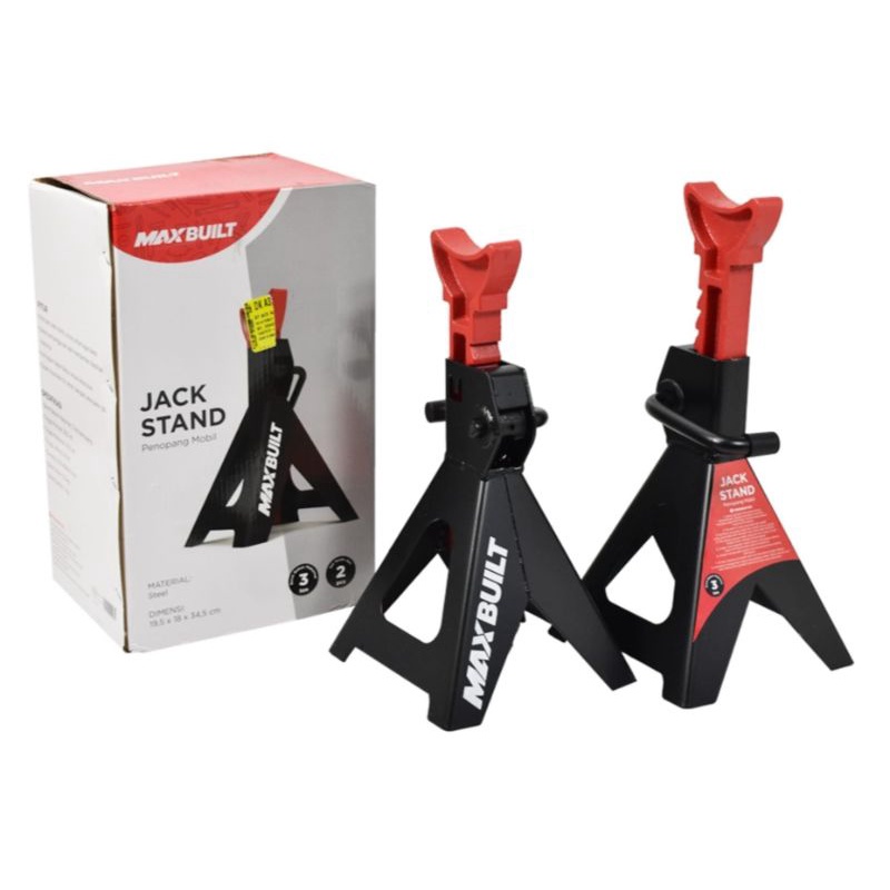 JACK Stand Mobil 3 Ton Set 2pcs Dongkrak Mobil MAXB