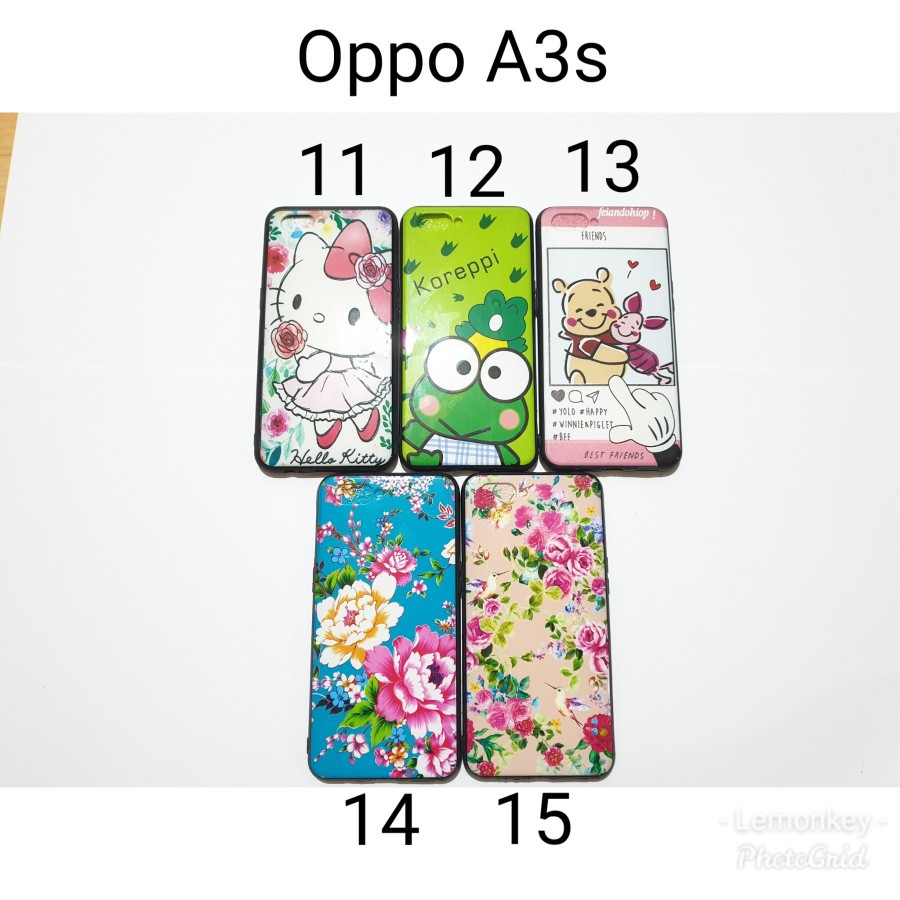 Case Softcase Fuze Hitam Motif Karakter Oppo A3s Hitam A3s